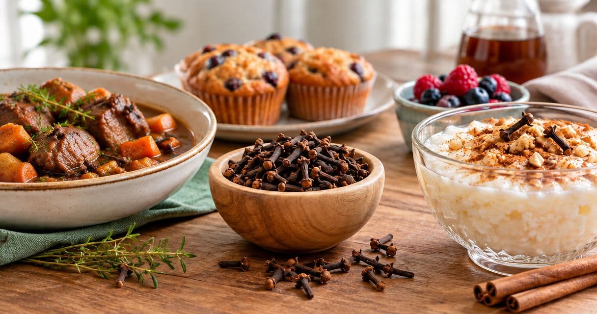 Can whole cloves work in sweet dishes as well as savory?