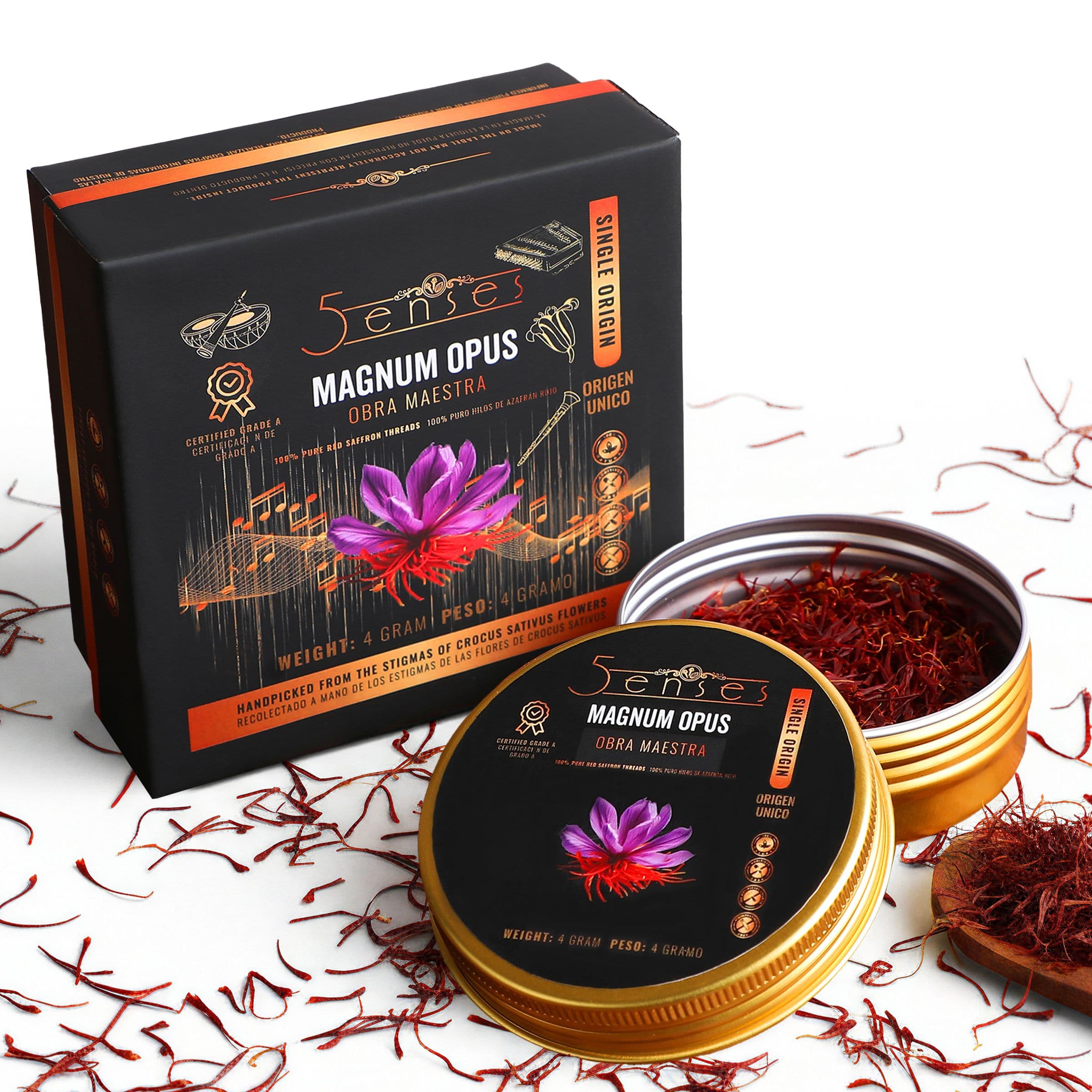 Wholesale Kashmir Mongra saffron: retail presentation and chef applications
