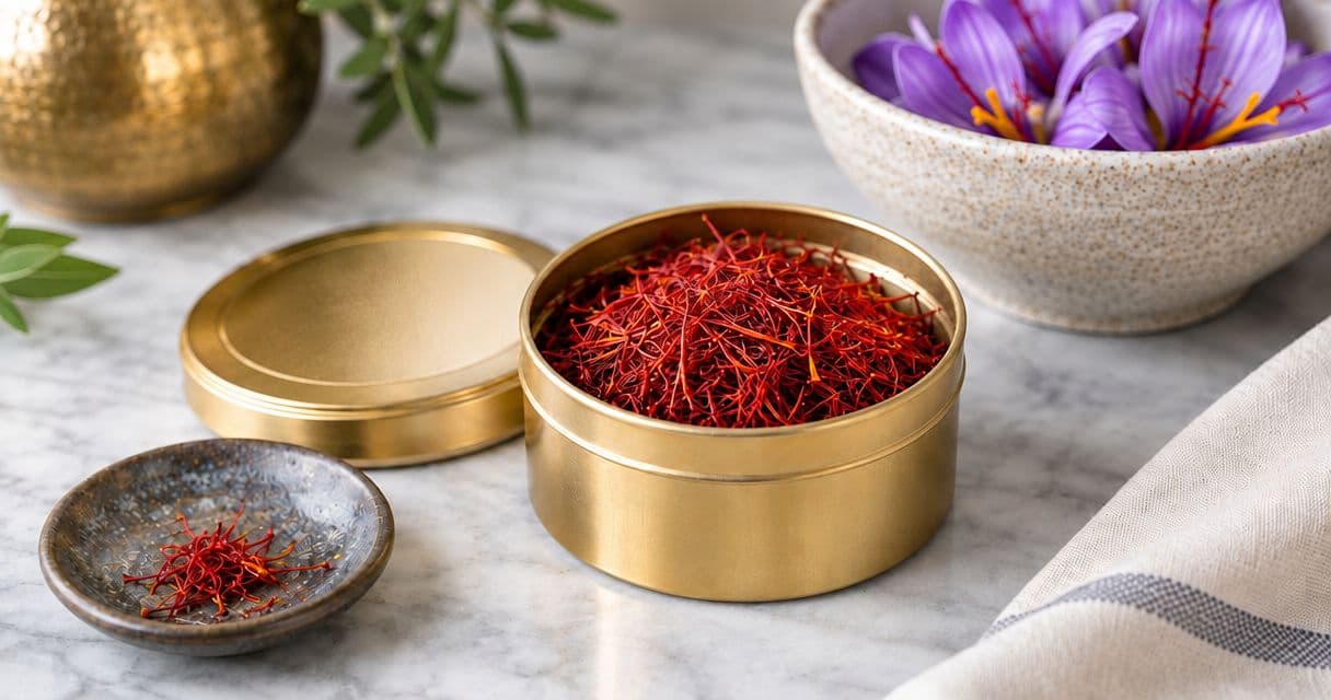 How long does mongra saffron last once the tin is opened?